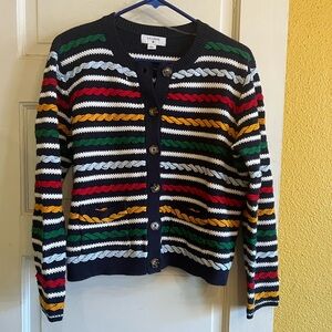 La Ligne Multicolor Striped Cardigan